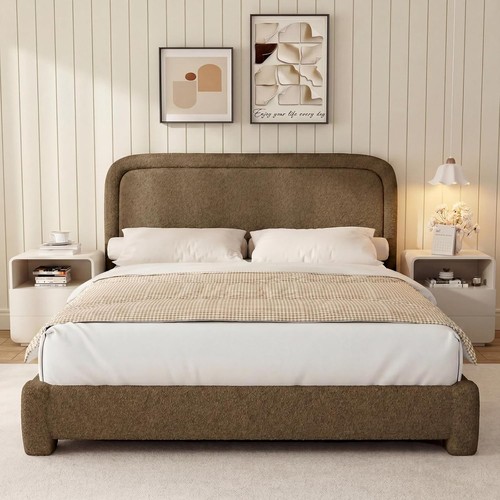 Upholstered bed frame box - upholstered,
