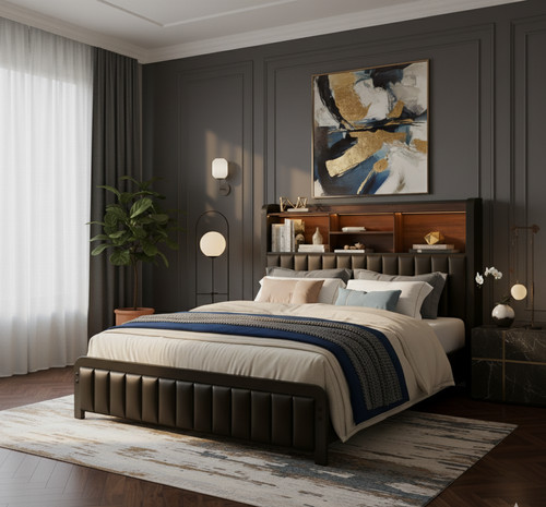 Full queen size metal - full, bed