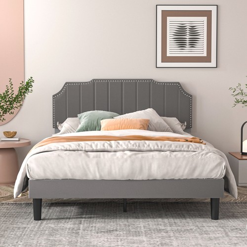 Upholstered bed frame - upholstered, full